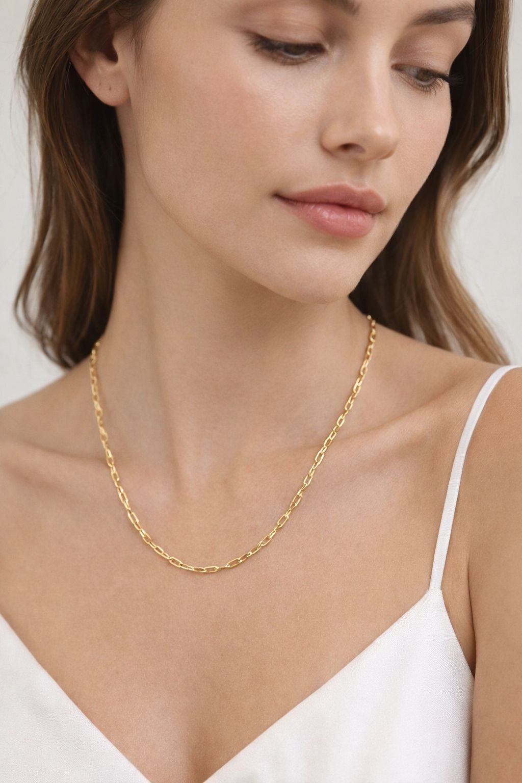 Colar Corrente Elo Fino Dourado