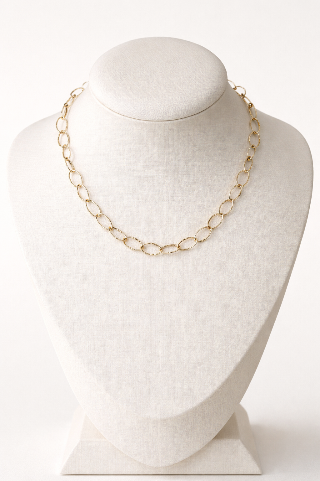 Colar Elos Alongados Dourado
