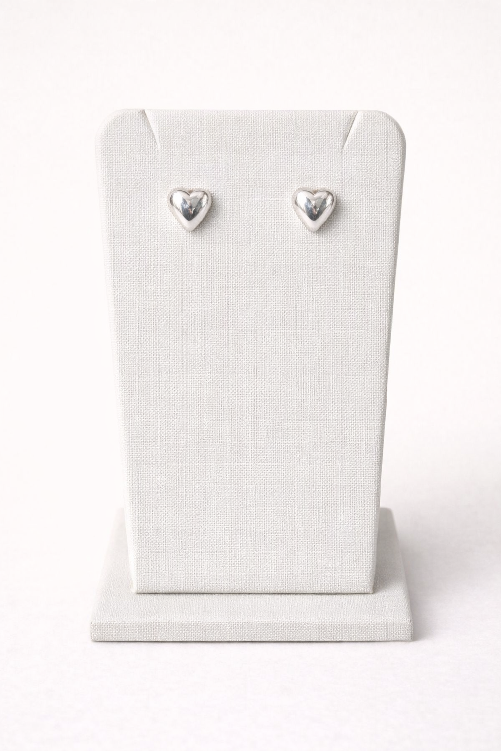 Brinco coração prata