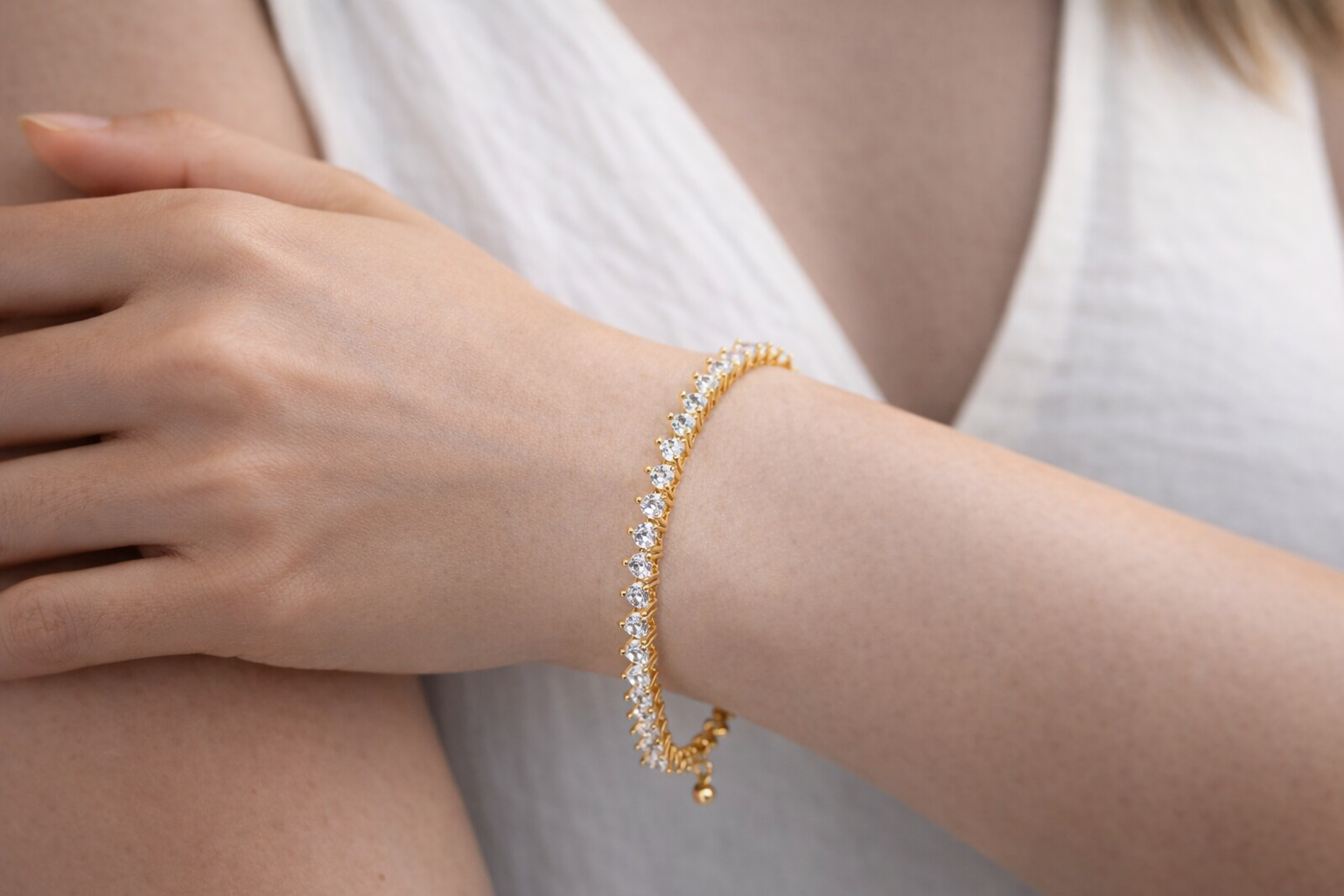 Bracelete Riviera Zircônias