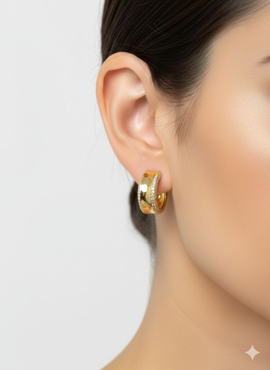 Brinco argola detalhes