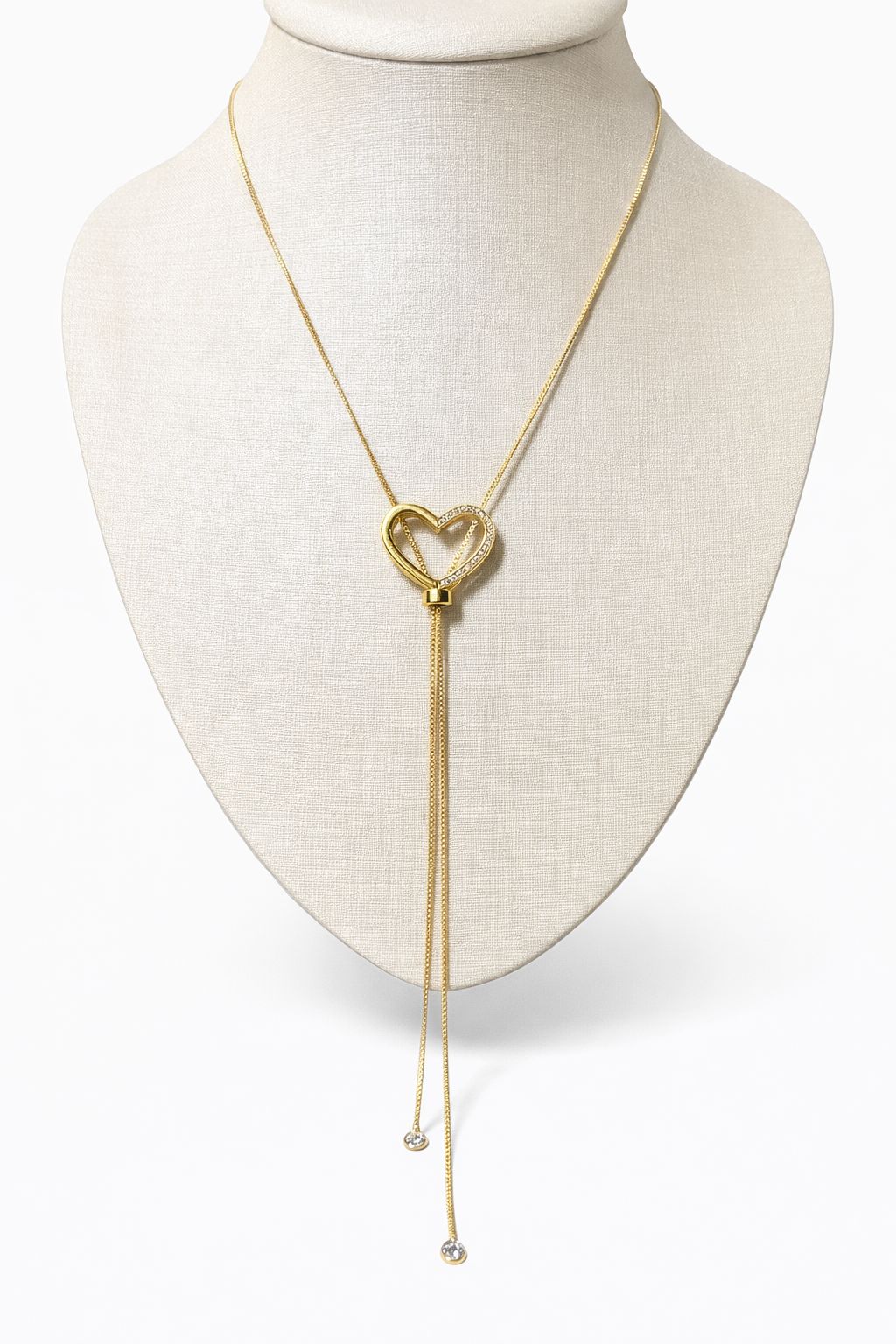 Colar Ajustável Pingente Coração