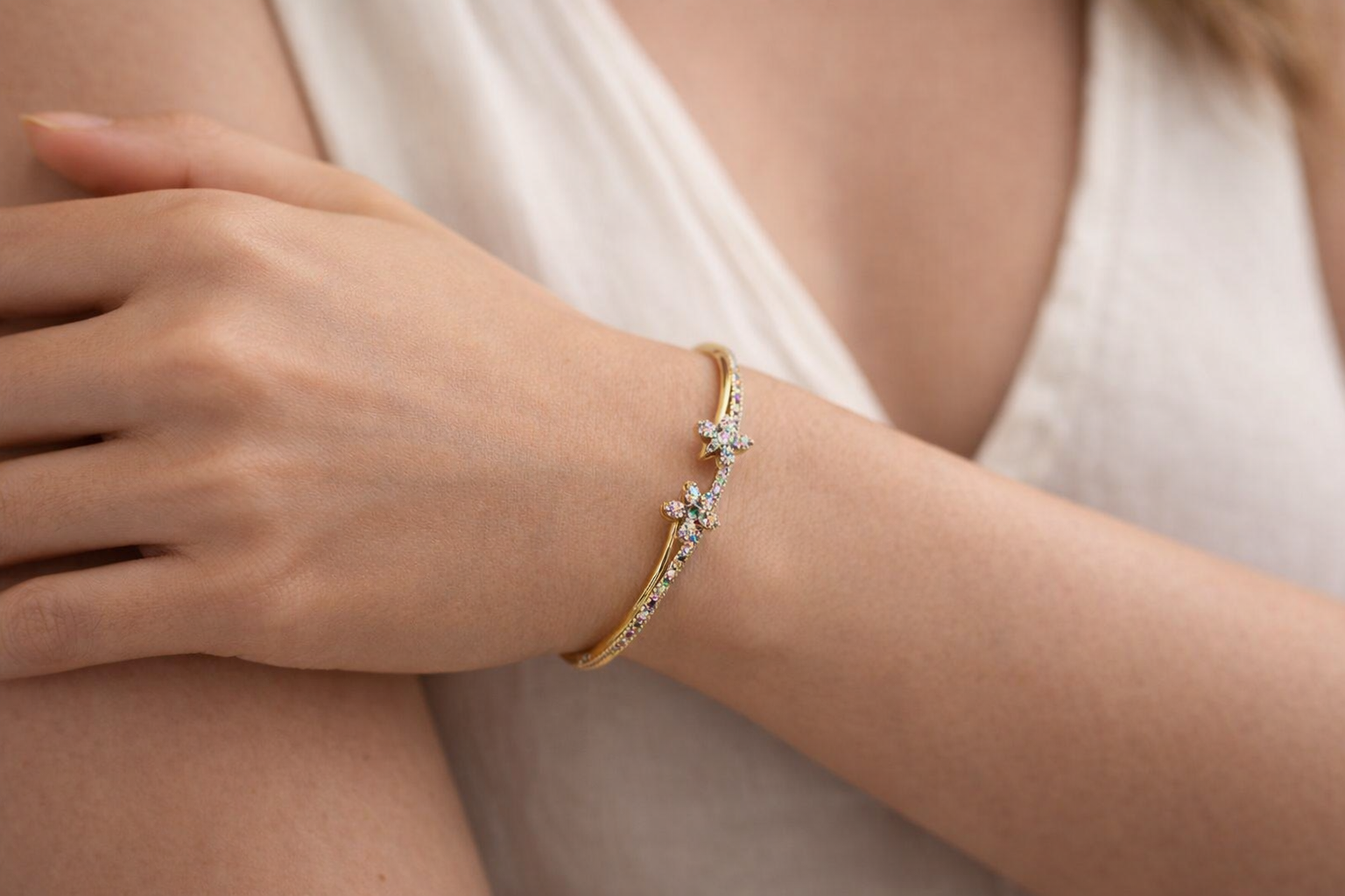 Bracelete Borboletas Coloridas